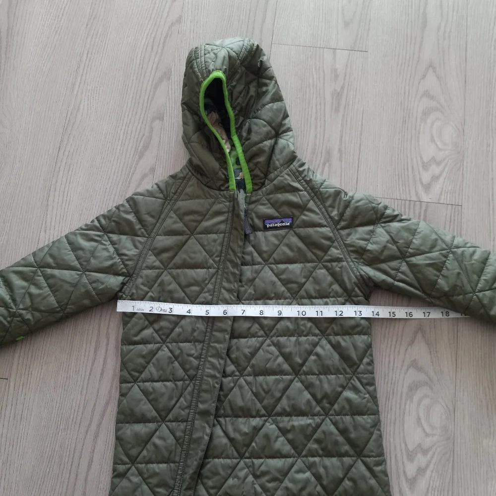Patagonia Baby Reversible Puff Ball Bunting Green Camo Green 12-18m